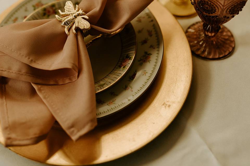 Vintage tablescape