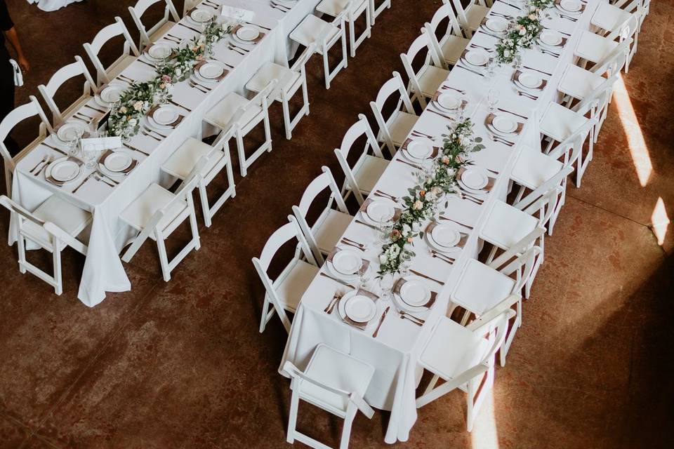 Reception tables