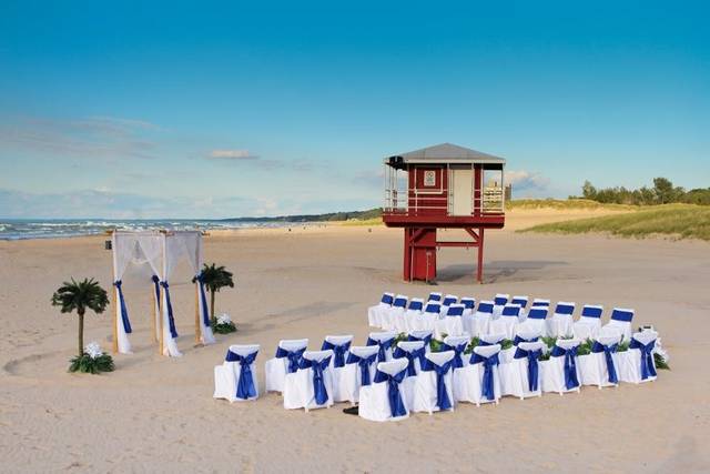 Wedding ceremony setup