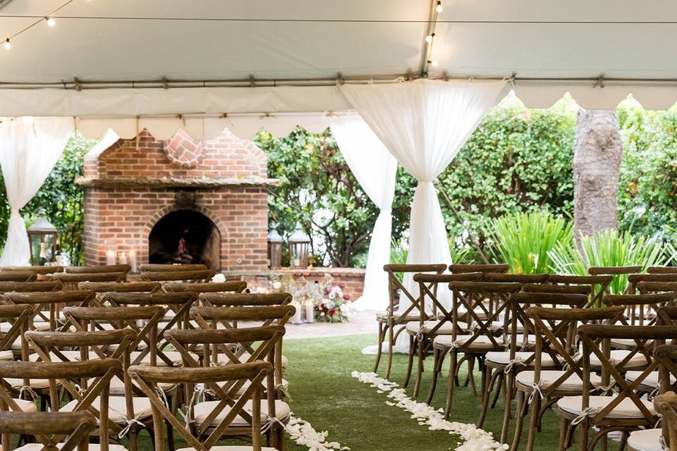 Lawn Ceremony with Tent