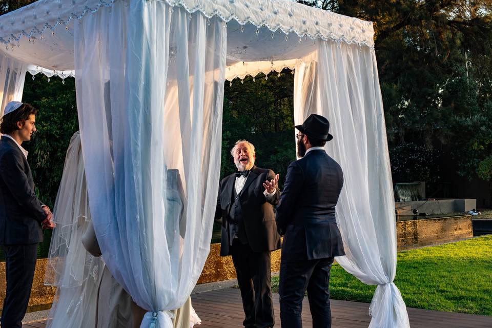 Yudi with the Rabbi