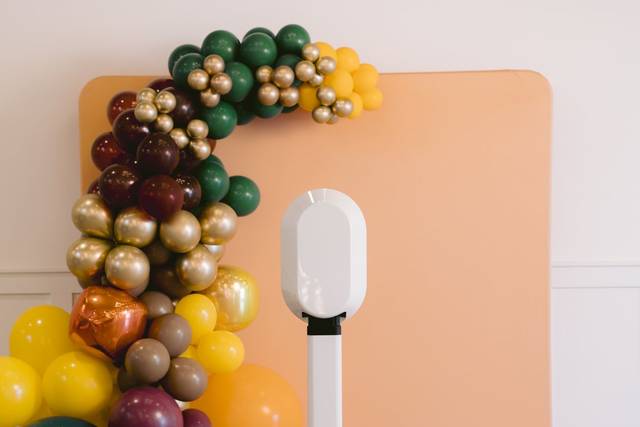 Modern photo booth setup