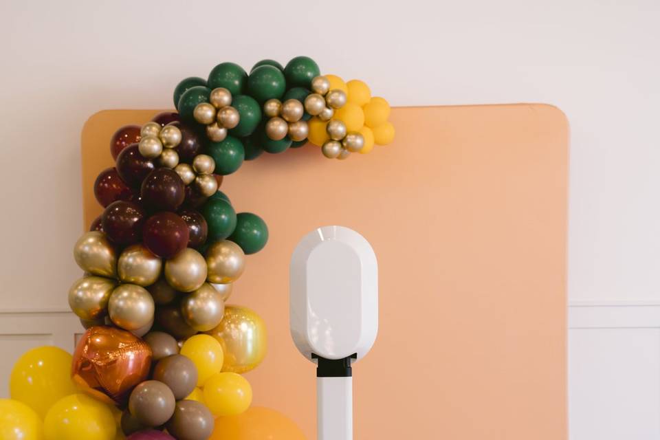 Modern photo booth setup