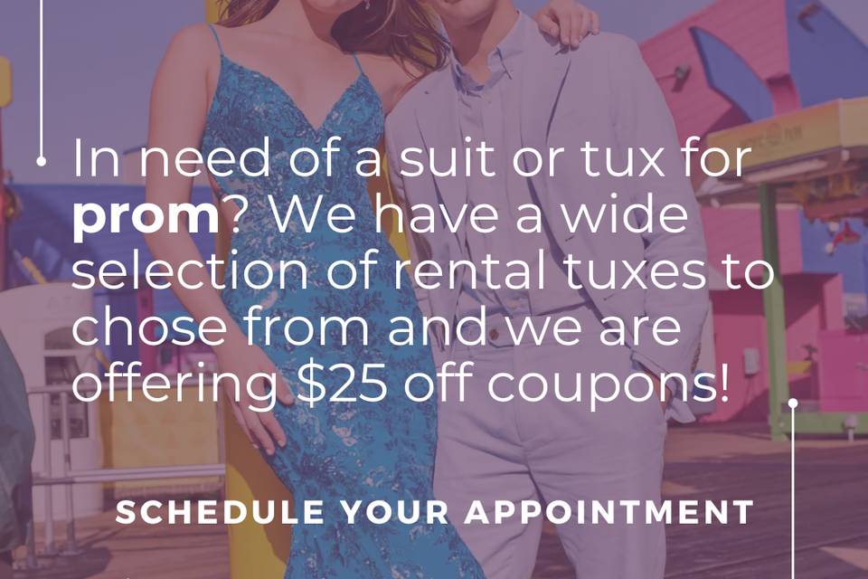 Prom tux rental coupon