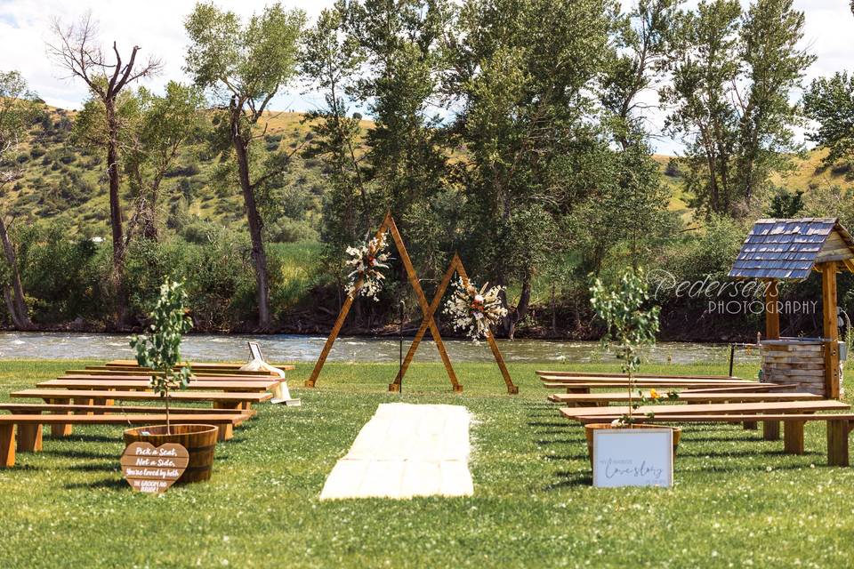Ceremony Wooden Benches