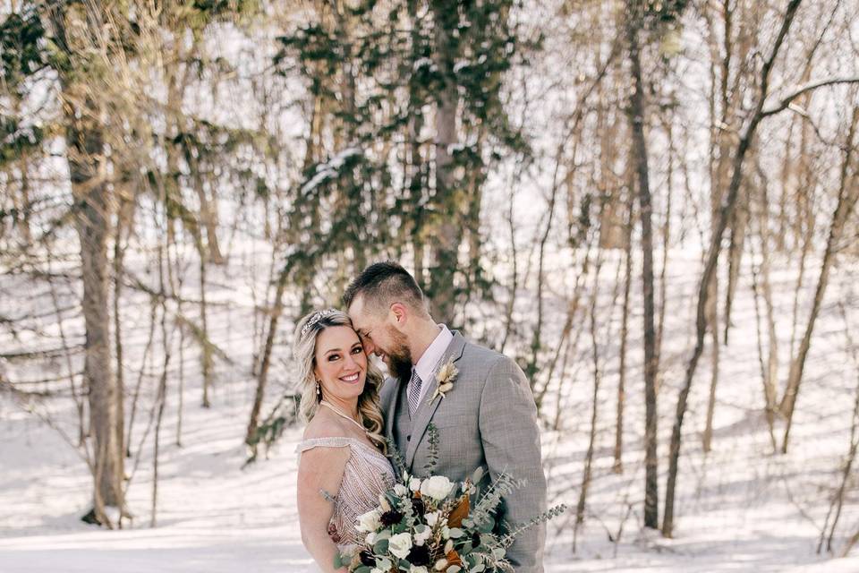 Bride + Groom Winter