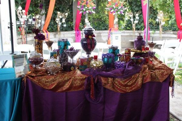 Moroccan theme candy buffet