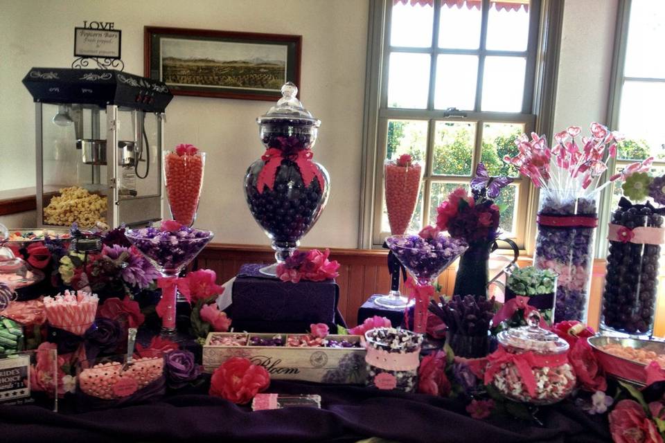 Sweet Creations by Judy for Candy Buffets, Popcorn Bars, Chocolate Fountains and more!