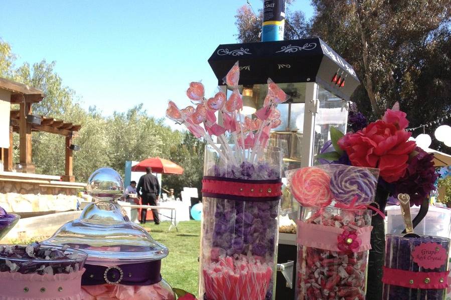 Sweet Creations by Judy for Candy Buffets, Popcorn Bars, Chocolate Fountains and more!