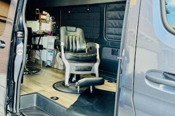 Stylist chair view from outsid