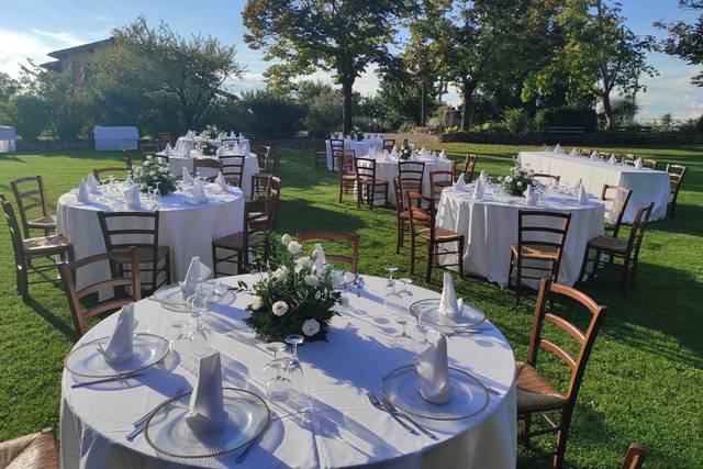 Tables in the park