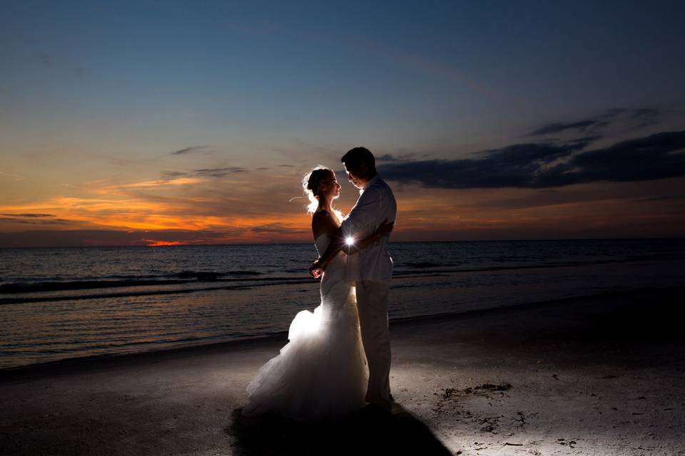 Sunset wedding