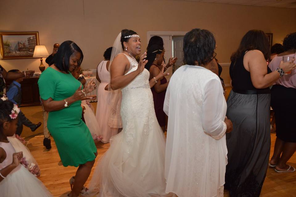 DJ pic bride cupid shuffle