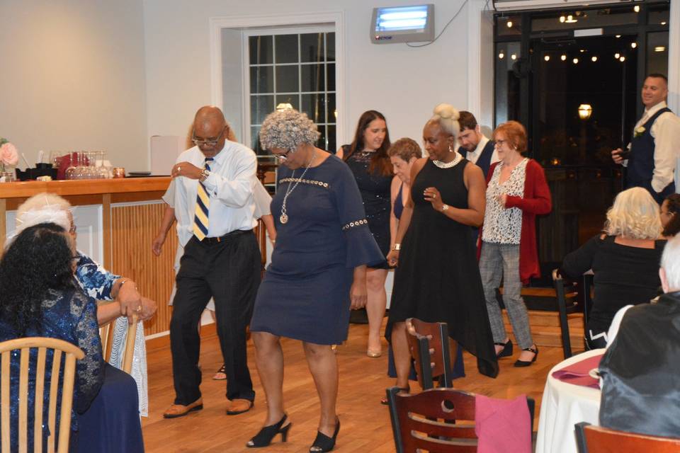 DJ pic electric slide wedding