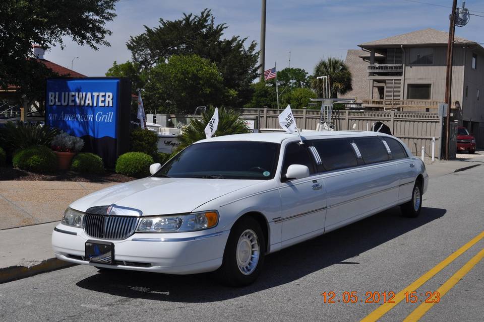 Blue Water, by Limousine from South Coast Limousines