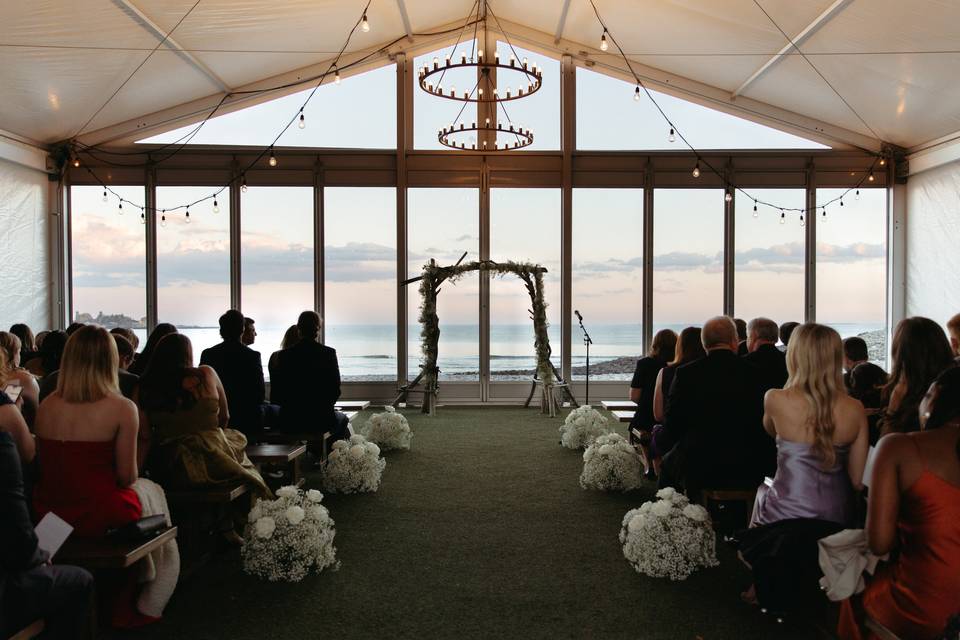 Tent on the Terrace Ceremony