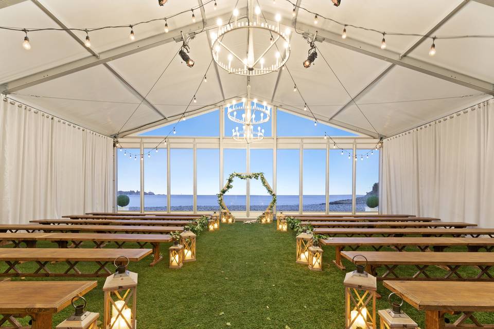 Tent on the Terrace Ceremony