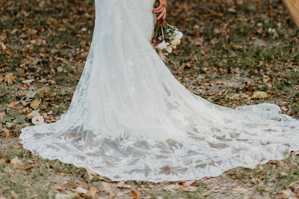 Blushing bride in Casablanca