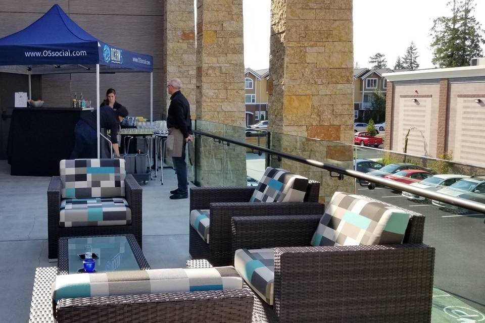 Outside Patio with Private Bar