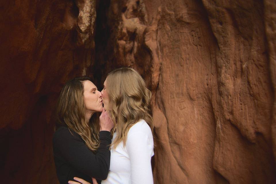 Flatirons engagement session