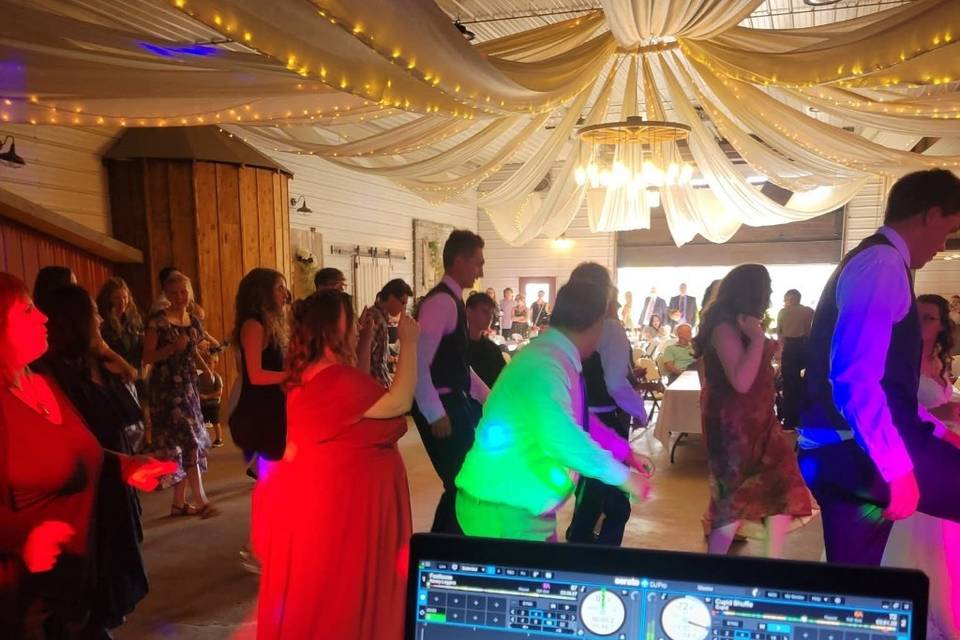 Dancing immediately after dinn