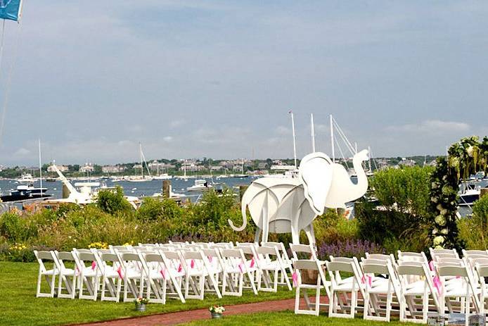 Wedding ceremony area