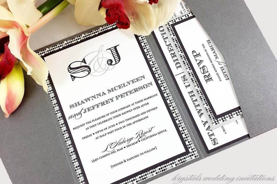 Krystals Wedding Invitations