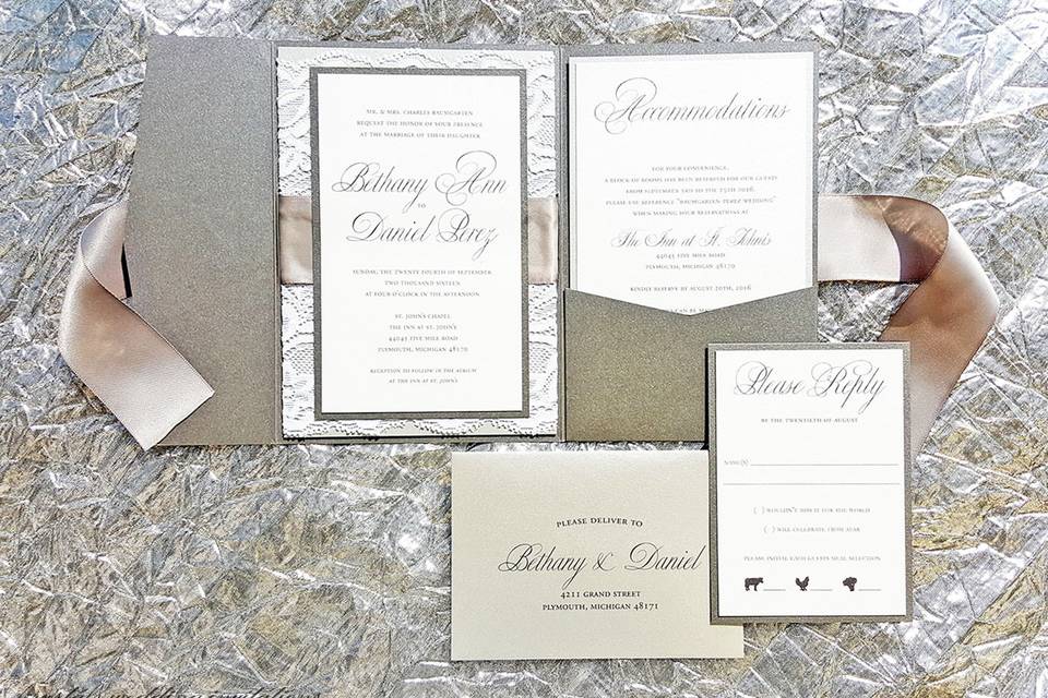 Krystals Wedding Invitations