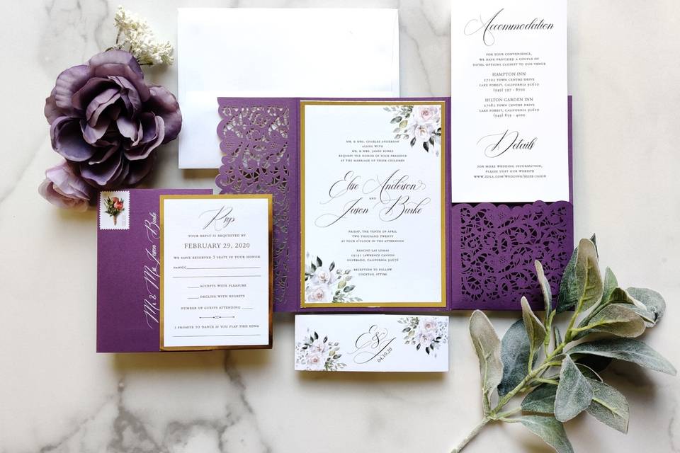 Krystals Wedding Invitations