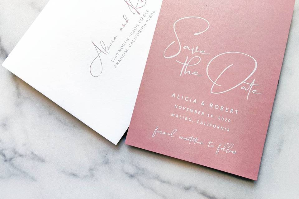 Blush Save the Date