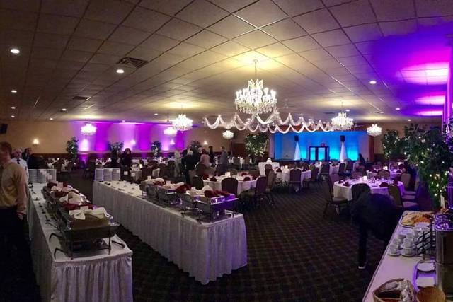 Buffet setup in Montecarlo room overview