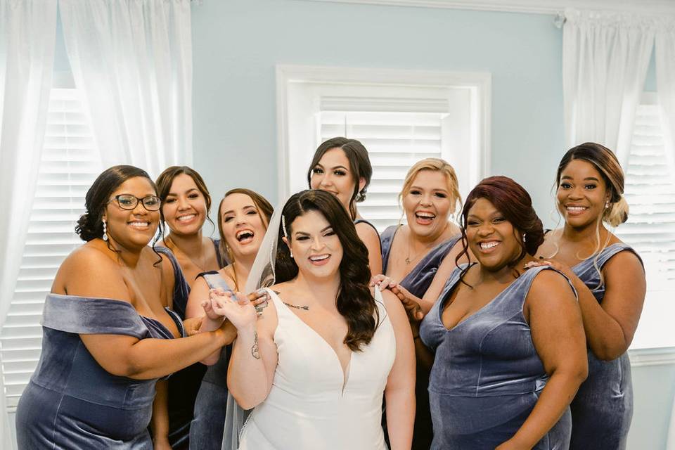 Bridal party portraits