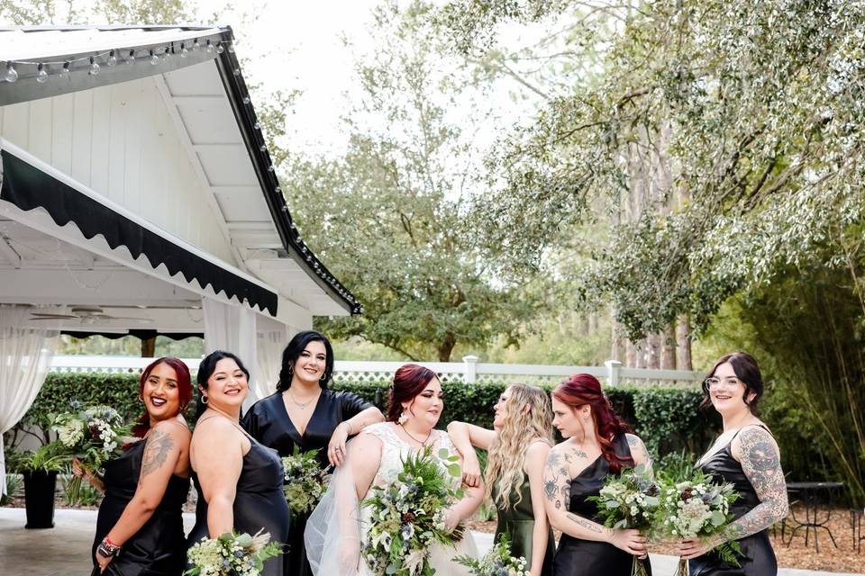 Black bridesmaid dresses