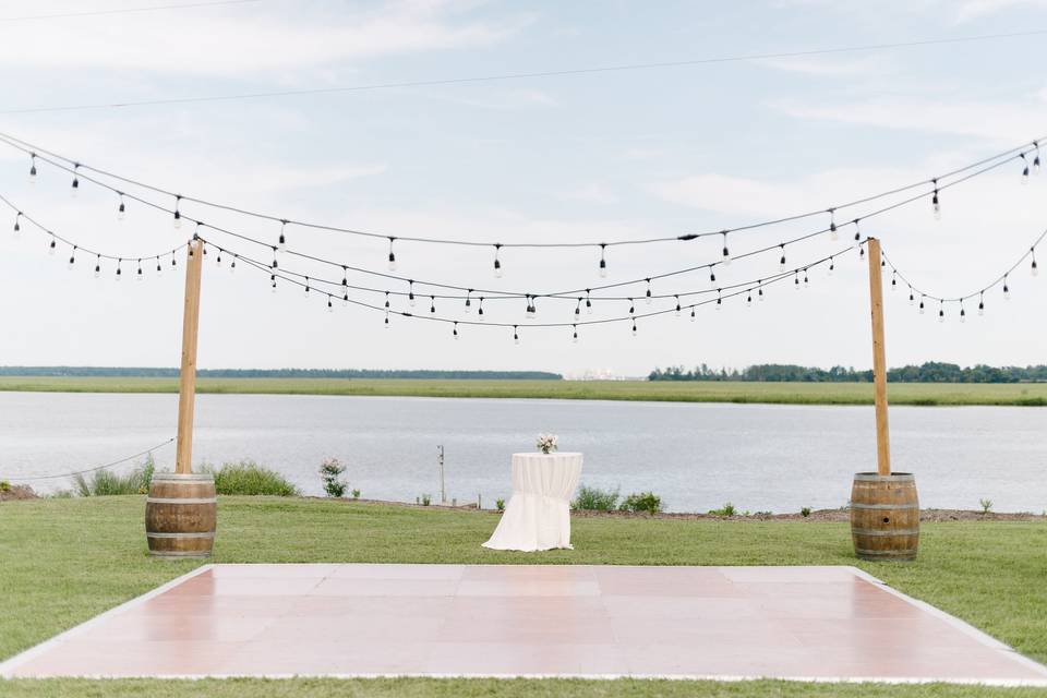 Outdoor dance floor