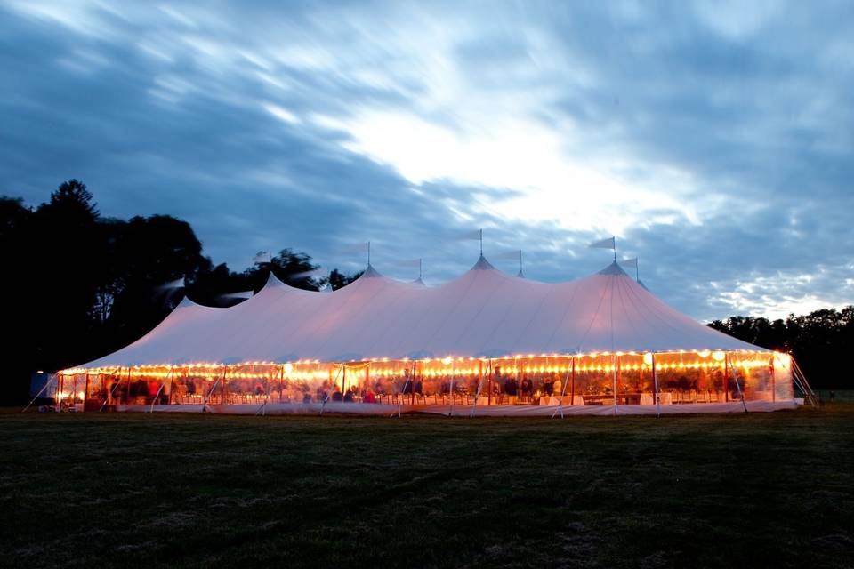 Tent Lighting - Sperry Tents Hamptons