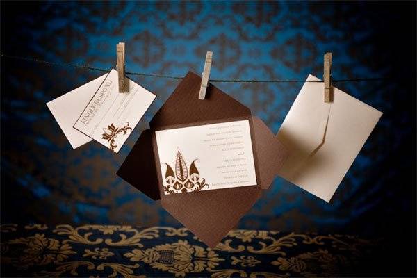 5x7 Envelefold Wedding Invitation set