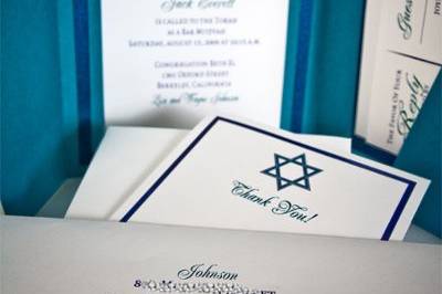 5x7 Custom Bar Mitzvah Invitation Set!