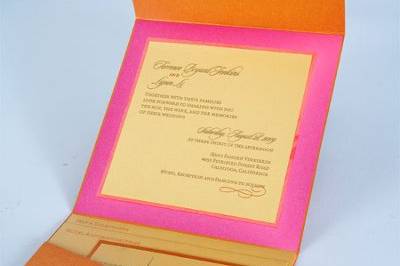 7x7 Custom Pocket Fold Invitation Set!