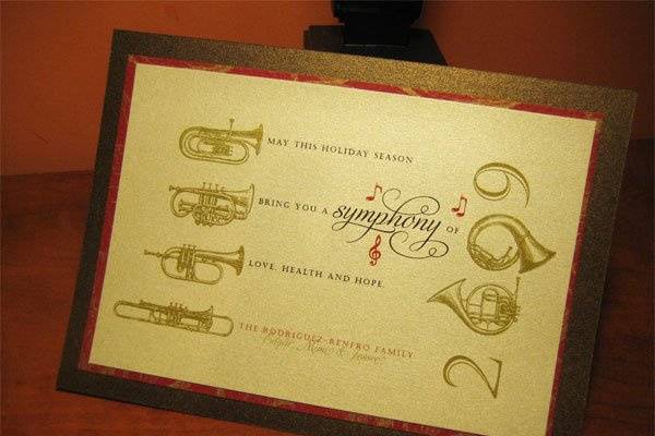 5x7 Symphony Christmas Greeting!