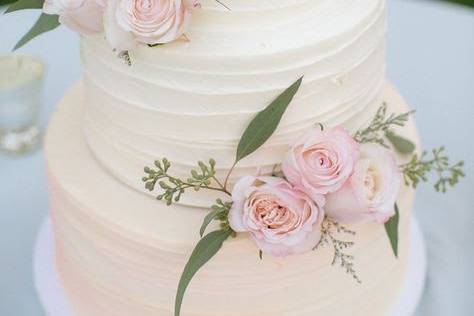 Simple textured cake