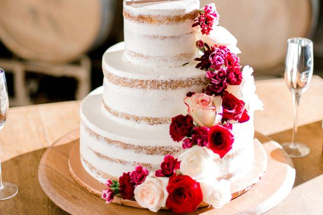 Cake in barrel room