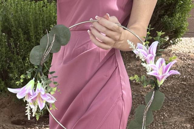 Lily Pink Silk Bouquet
