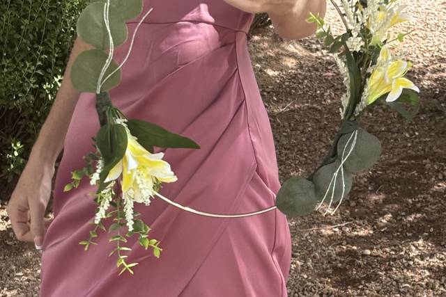 Lily Yellow Silk Bouquet