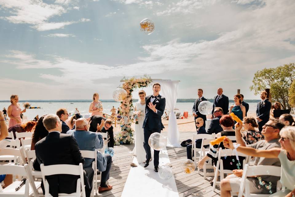 Bride and Groom BeachCeremony