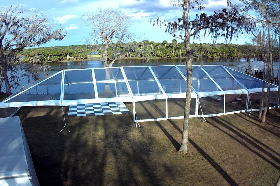Clear Jumbotrac Frame Tent