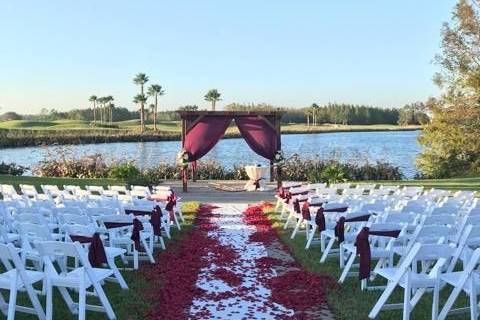 Petals on the aisle