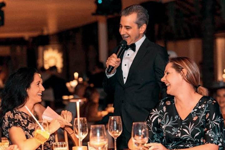 Entertaining a recent wedding.