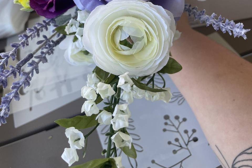 Made bridesmaids bouquet