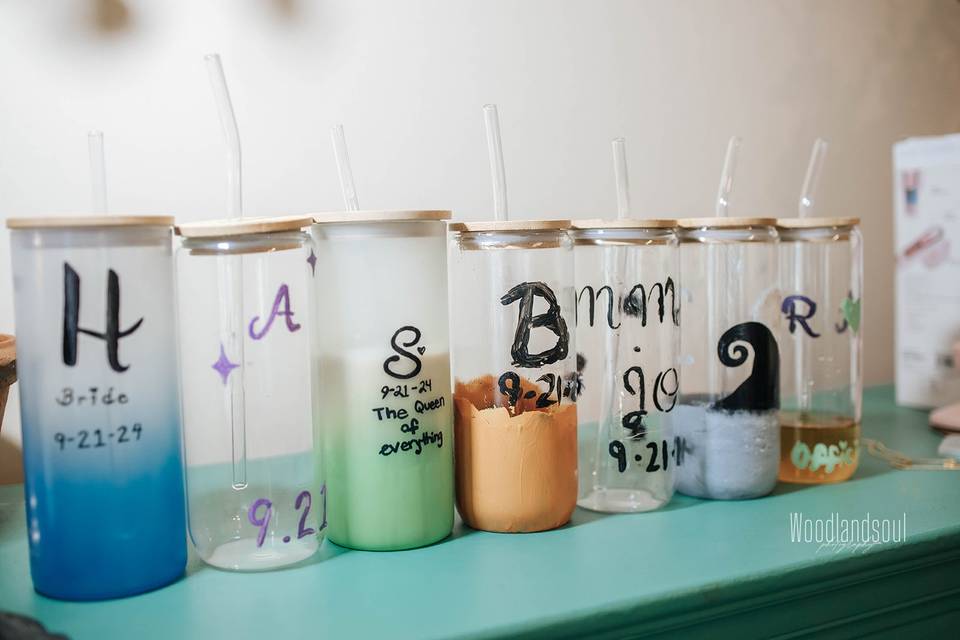 Bridesmaids cups