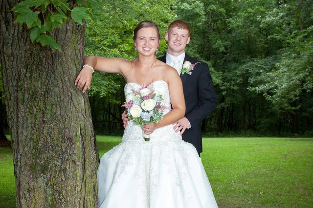Bride and Groom relaxing on the way to the reception.